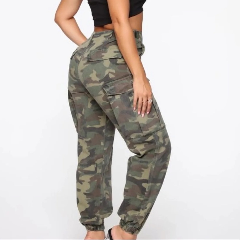 Fashion Nova Cadet Kim Oversized Camo Pants